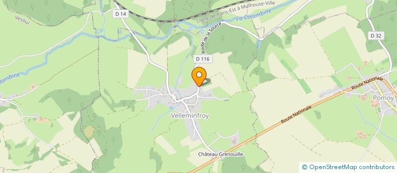 localisation de l'entreprise SCI LA SOURCE  VELLEMINFROY