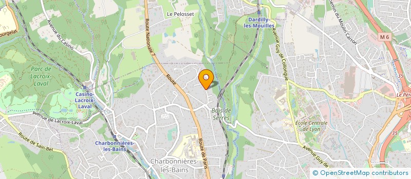 localisation de l'entreprise SCI LA SOURCE  CHARBONNIERES-LES-BAINS