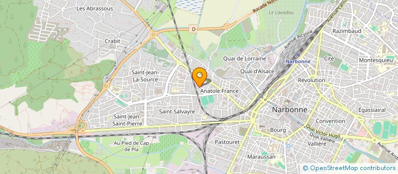 localisation de l'entreprise SCI LA SOURCE  NARBONNE