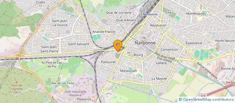 localisation de l'entreprise SCI LA SOURCE à NARBONNE