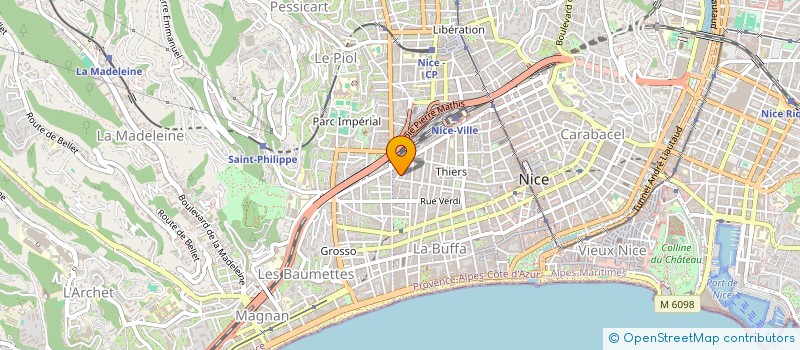 localisation de l'entreprise SCI LA SOURCE à NICE