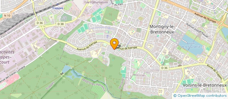 localisation de l'entreprise SCI LA SOURCE  MONTIGNY-LE-BRETONNEUX