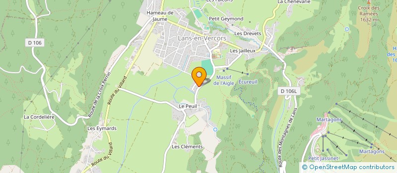 localisation de l'entreprise SCI LA SOURCE  LANS-EN-VERCORS