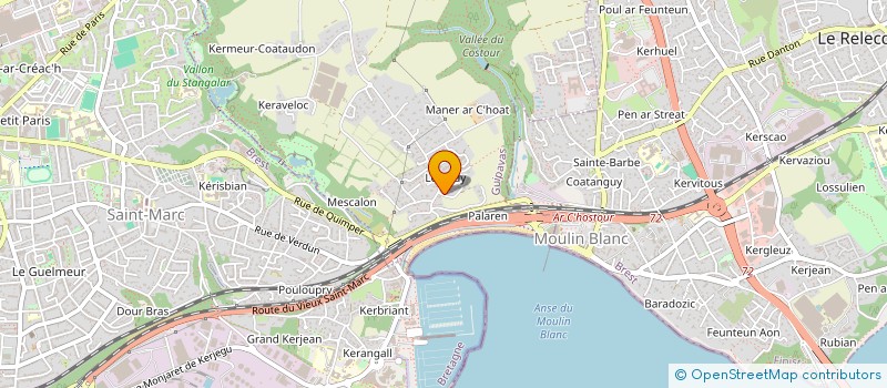 localisation de l'entreprise SCI LA SOURCE  GUIPAVAS