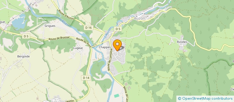 localisation de l'entreprise SCI LA SOURCE  AZERAT