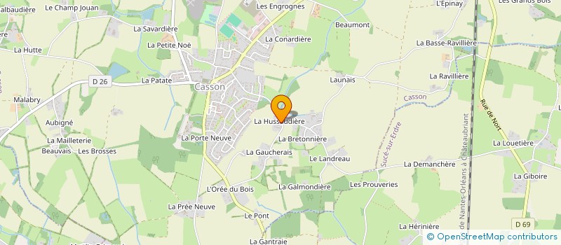 localisation de l'entreprise SCI LA SOURCE  CASSON