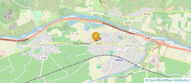 localisation de l'entreprise SCI LA SOURCE  MILLAS