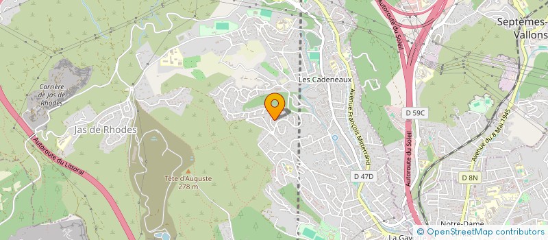 localisation de l'entreprise SCI LA SOURCE à LES PENNES MIRABEAU