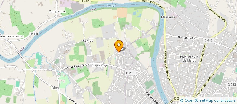 localisation de l'entreprise SCI LA SOURCE  BIAS