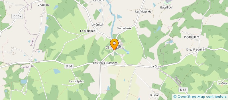 localisation de l'entreprise SCI LA SOURCE à CHERONNAC