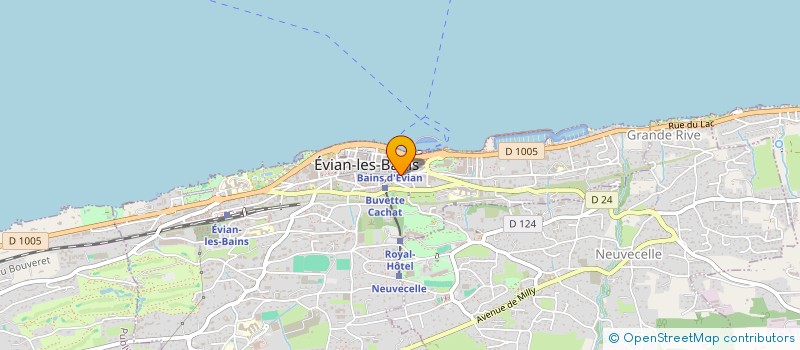 localisation de l'entreprise SCI LA SOURCE  EVIAN-LES-BAINS