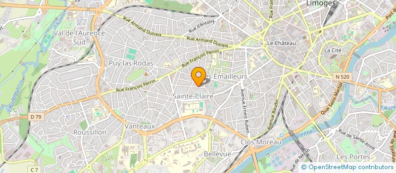 localisation de l'entreprise SCI LA SOURCE SAINT-MARTIAL à LIMOGES