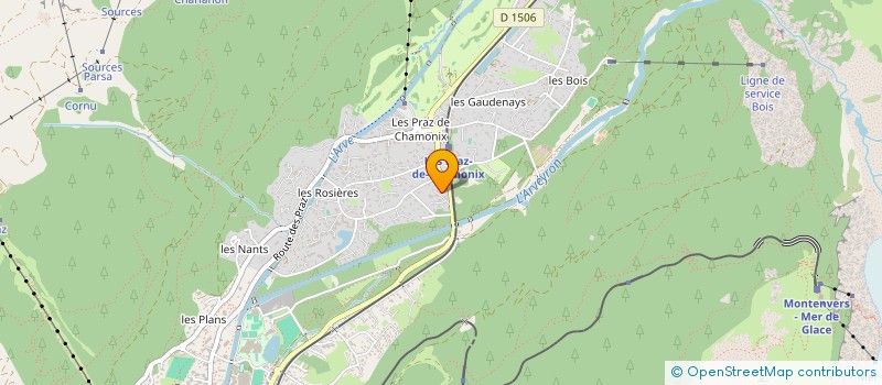 localisation de l'entreprise SCI LA SOUVENANCE à CHAMONIX-MONT-BLANC