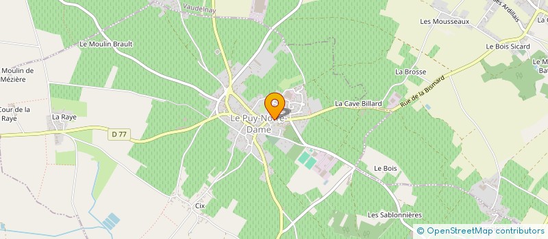 localisation de l'entreprise SCI LA SPETILAIS  LE PUY-NOTRE-DAME