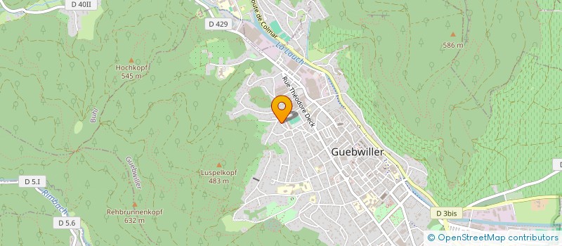 localisation de l'entreprise SCI LA STAMM'  GUEBWILLER