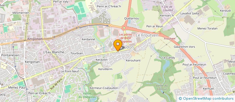 localisation de l'entreprise SCI LA STATION  GUIPAVAS