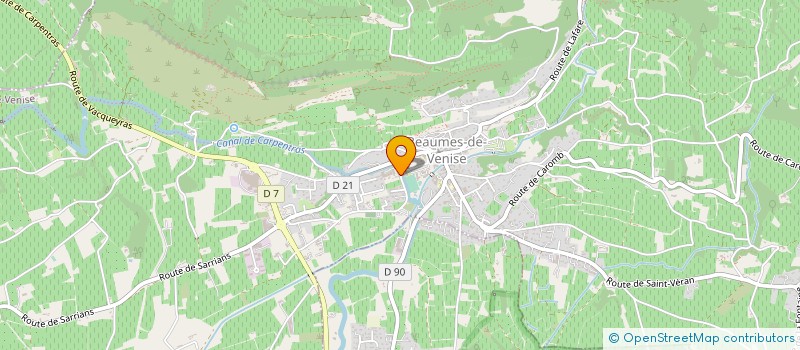 localisation de l'entreprise SCI LA STATION  BEAUMES-DE-VENISE
