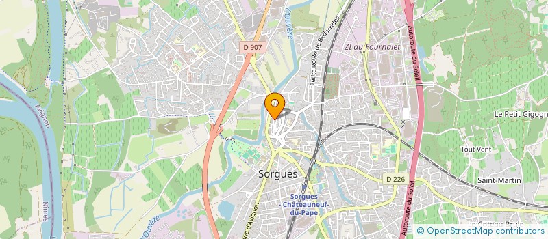 localisation de l'entreprise SCI LA STORA  SORGUES