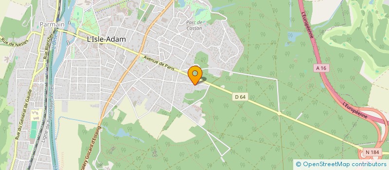 localisation de l'entreprise SCI LA STORINE  L'ISLE-ADAM