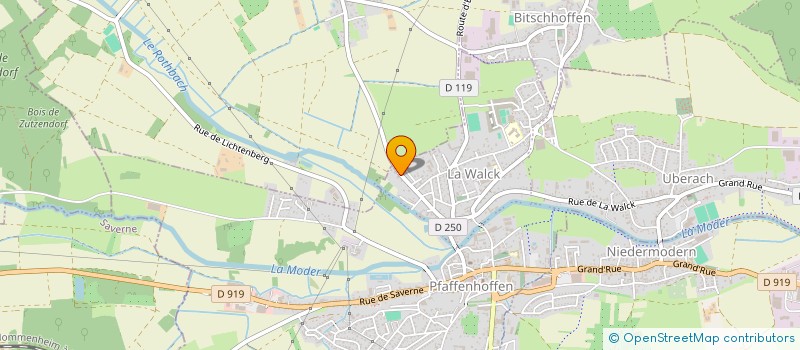 localisation de l'entreprise SCI LA STROHMERIE  VAL-DE-MODER