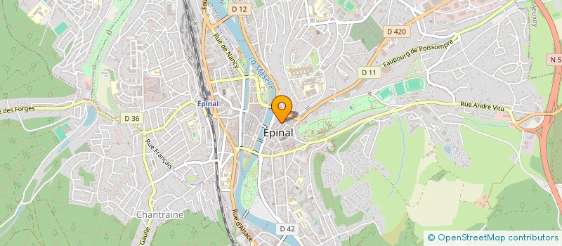 localisation de l'entreprise SCI LA TABATIERE à EPINAL