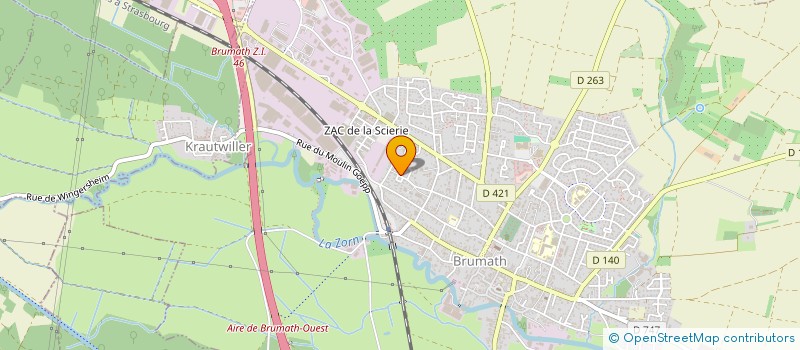 localisation de l'entreprise SCI LA TABATIERE  BRUMATH