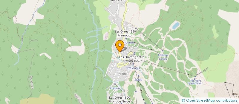 localisation de l'entreprise SCI LA TABLE à LES ORRES