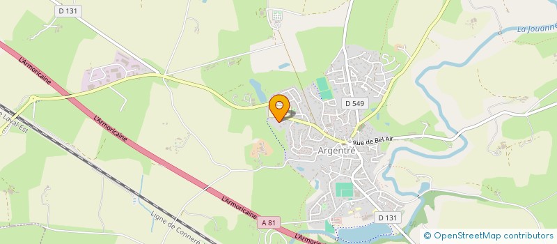 localisation de l'entreprise SCI LA TALENCE  ARGENTRE