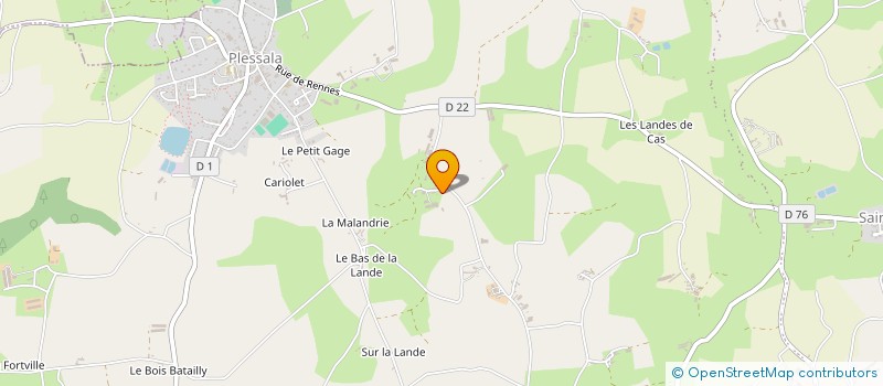 localisation de l'entreprise SCI LA TALMONDAISE à LE MENE