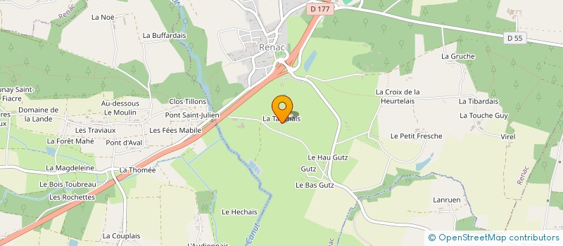 localisation de l'entreprise SCI LA TANCHAIS  RENAC