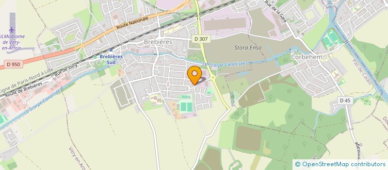 localisation de l'entreprise SCI LA TANIERE  BREBIERES