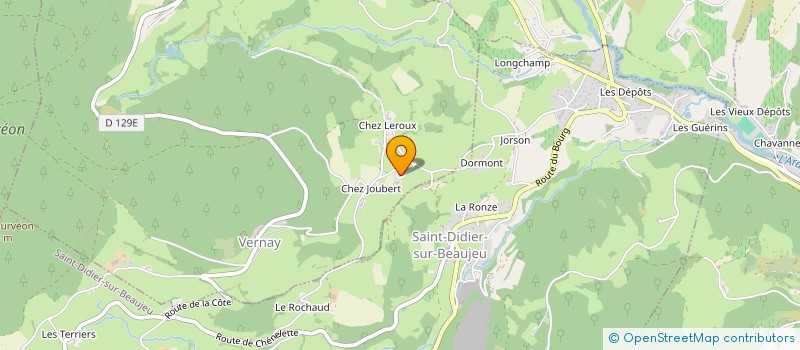 localisation de l'entreprise SCI LA TANIERE  QUINCIE-EN-BEAUJOLAIS