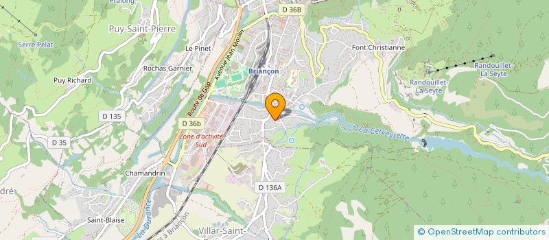 localisation de l'entreprise SCI LA TANIERE à BRIANCON