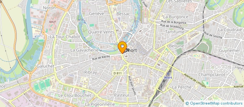 localisation de l'entreprise SCI LA TANNERIE à NIORT