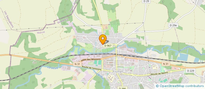 localisation de l'entreprise SCI LA TANNERIE  FISMES