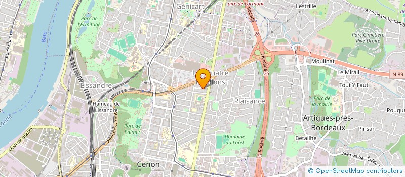 localisation de l'entreprise SCI LA TARABISCOTTE  CENON