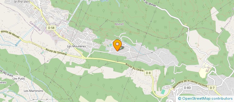 localisation de l'entreprise SCI LA TARENTE  MIMET