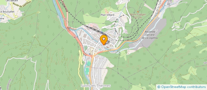 localisation de l'entreprise SCI LA TARINE  MOUTIERS