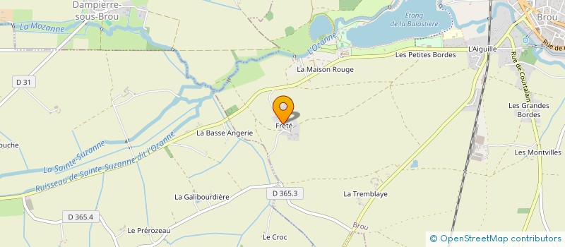 localisation de l'entreprise SCI LA TARTINE à BROU