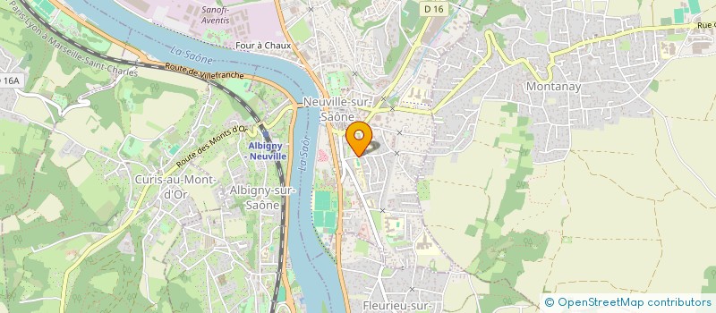 localisation de l'entreprise SCI LA TATIERE  NEUVILLE-SUR-SAONE