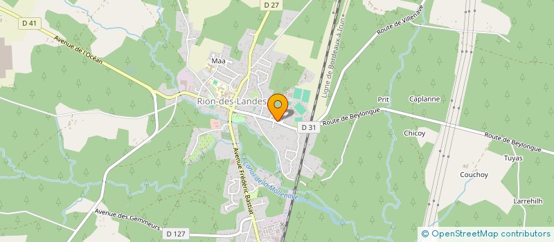 localisation de l'entreprise SCI LA TATOIC  RION-DES-LANDES