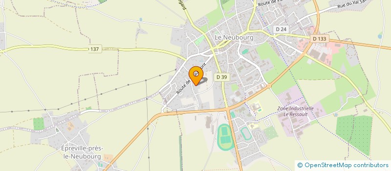 localisation de l'entreprise SCI LA TAUPINIERE  LE NEUBOURG