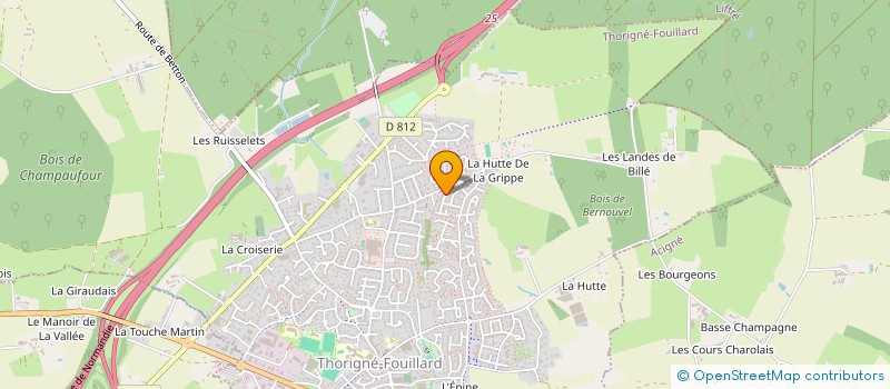 localisation de l'entreprise SCI LA TAUPINIERE  THORIGNE-FOUILLARD