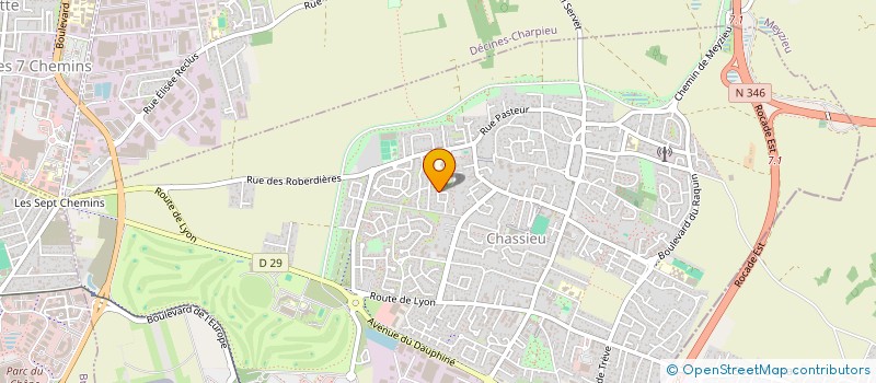 localisation de l'entreprise SCI LA TAURIE  CHASSIEU