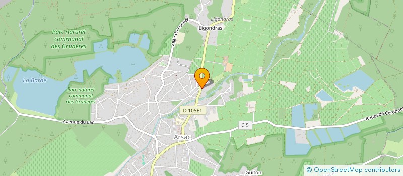 localisation de l'entreprise SCI LA TAYACAISE  ARSAC