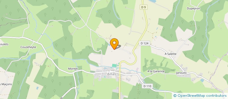 localisation de l'entreprise SCI LA TEIGNE  AILLAS