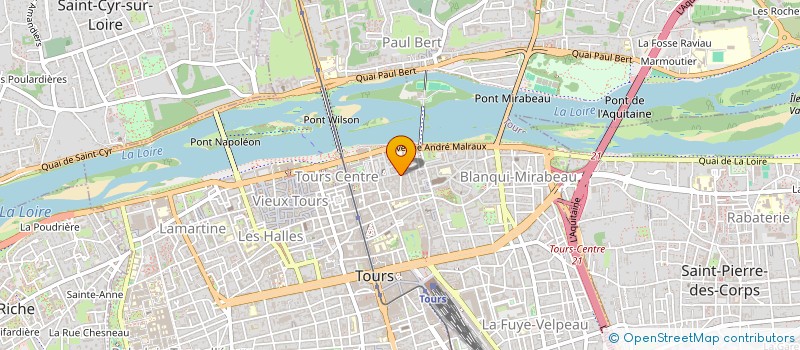 localisation de l'entreprise SCI LA TEIGNOUSE  TOURS