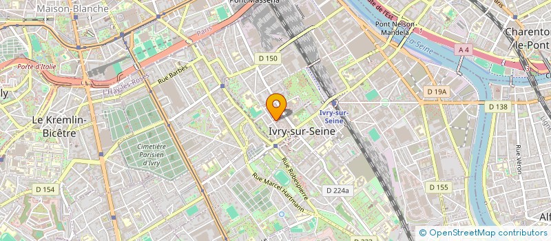 localisation de l'entreprise SCI LA TEINTURERIE à IVRY-SUR-SEINE
