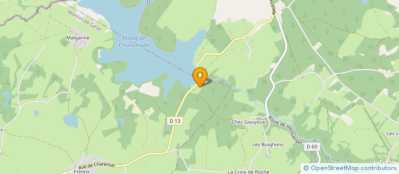 localisation de l'entreprise SCI LA TELLINE  CONDAT-EN-COMBRAILLE