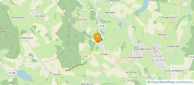 localisation de l'entreprise SCI LA TENTATION à DOMPIERRE-LES-ORMES